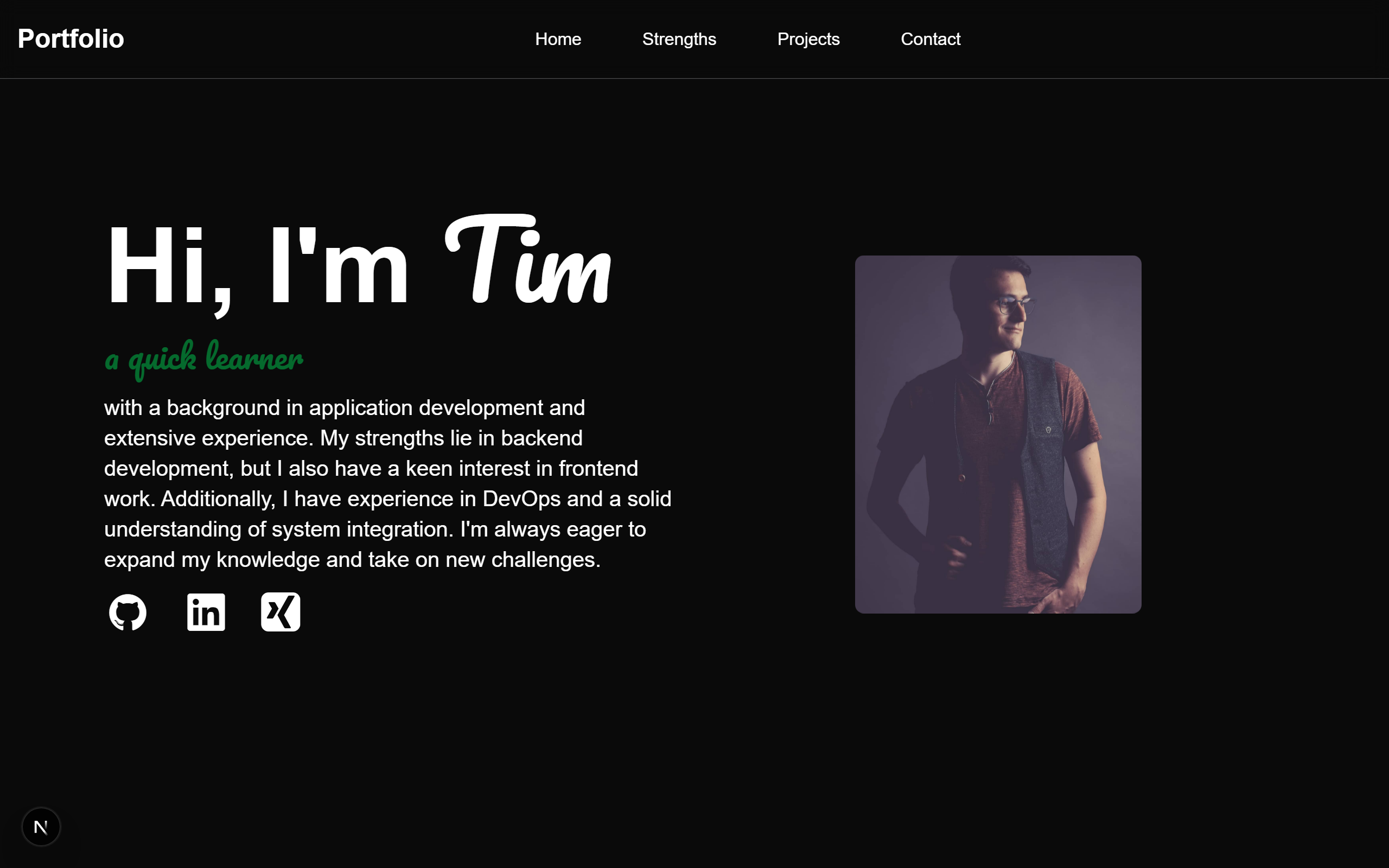 Portfolio Screenshot